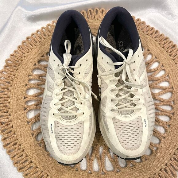 Asics MetaRun T8C9N-0101 Women White/Blue Sneakers Size 8.5 - Picture 3 of 12